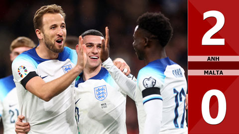 Video trận Anh và Malta tại vòng loại Euro 2024: Khẳng định sức mạnh